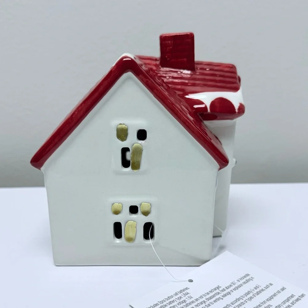 New Ceramic Holiday LED Light up Village House from Target Threshold 2025